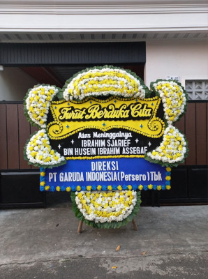 Papan Bunga Duka di Melong