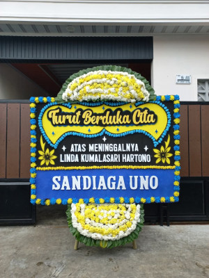 Papan Bunga Duka di Melong